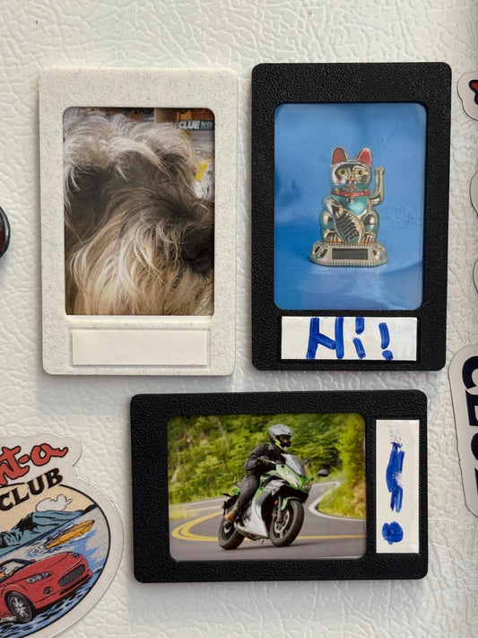 Instax Mini Photo Frame with Dry Erase Label & Magnetic Backing
