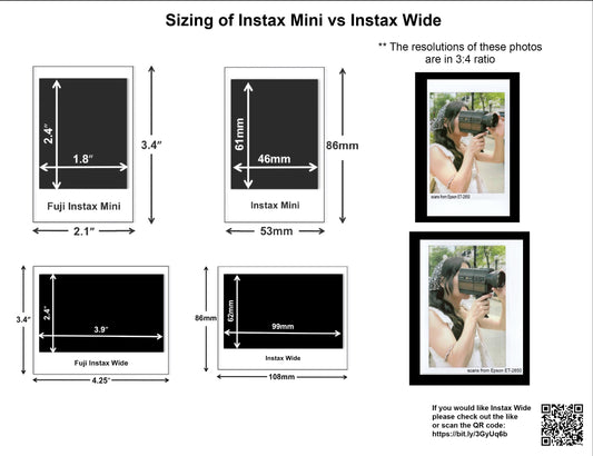 Custom Instax Mini Film Photo Printing – Retro Instant Style Prints On Demand
