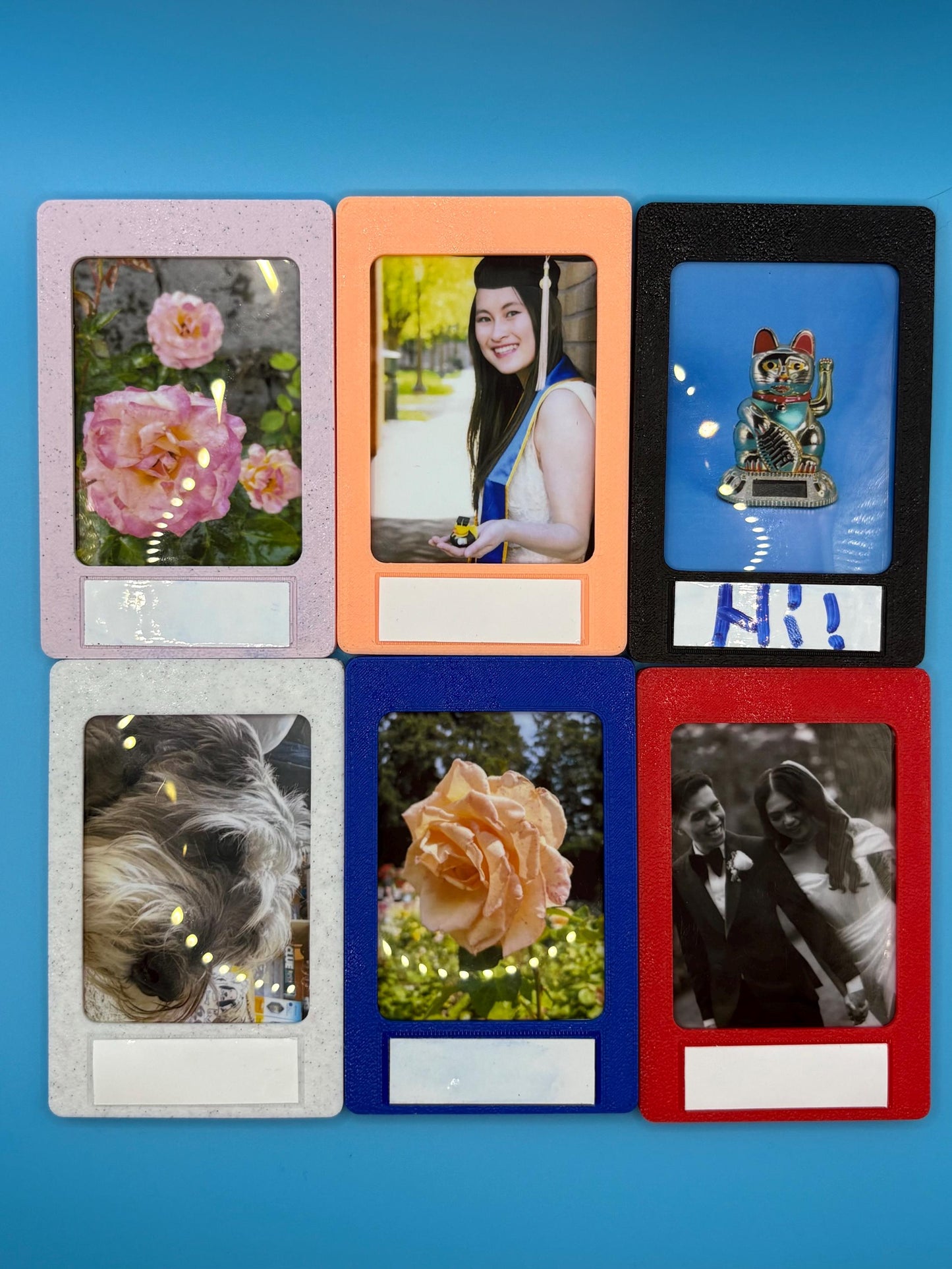 Instax Mini Photo Frame with Dry Erase Label & Magnetic Backing