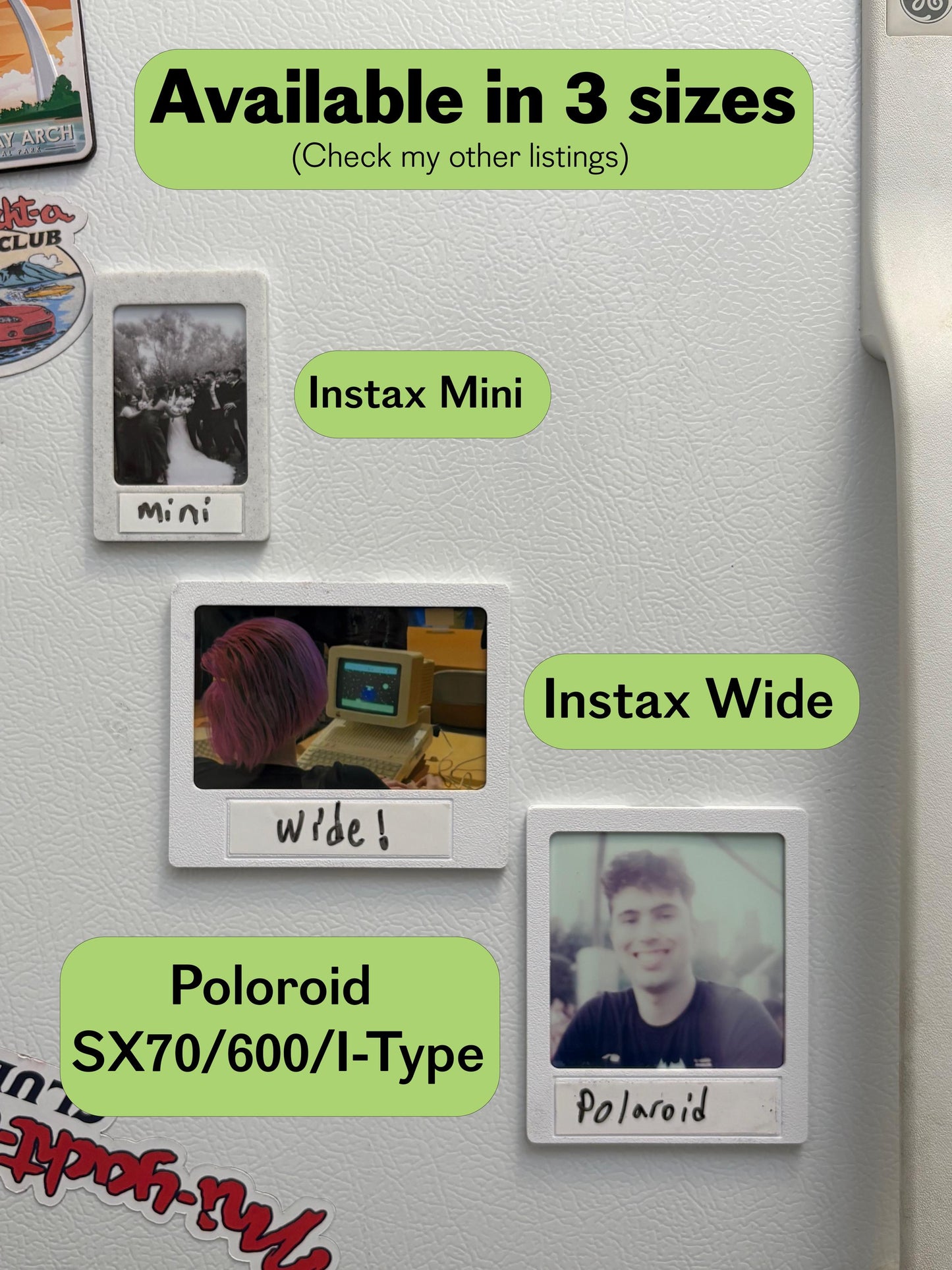 Polaroid Magnetic Photo Frame with Dry Erase Label: Fits SX-70, 600 & I-Type Film